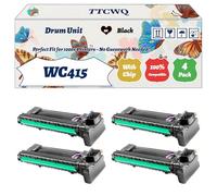 Compatible for Xerox WC415 Drum Unit Work for Xerox WorkCentre 415 WorkCentre 315 Printers, with Chip, High Yield 27000 Pages, High-Definition Printing (4 Pack Black)