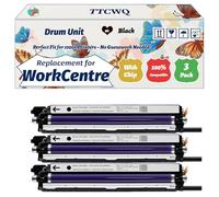 Compatible for Xerox WorkCentre 7220i Drum Unit Work for Xerox WorkCentre 7120 WorkCentre 7125 WorkCentre 7220 WorkCentre 7220i WorkCentre 7225 WorkCentre Printers (3 Pack Black)