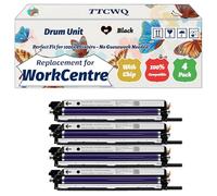 Compatible for Xerox WorkCentre 7220i Drum Unit Work for Xerox WorkCentre 7120 WorkCentre 7125 WorkCentre 7220 WorkCentre 7220i WorkCentre 7225 WorkCentre Printers (4 Pack Black)