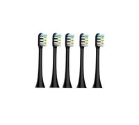 Compatible for Xiaomi Brush Head X5 X1 V1 V2 Replacement Bristle Sonic Electric Nozzles with Anti-dust Cap Clean(5pcs Black)