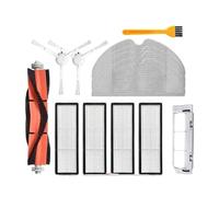 Compatible For Xiaomi Mijia 1C 1T Mi Robot Vacuum Mop ,Compatible For Dreame F9 Robotic Vacuum Cleaner Hepa Filter Main Side Brush Mop Cloth Accessories (Color : 2Brush 4Filter)