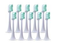 Compatible for Xiaomi ,Mijia T300 T500 T700 Ultrasonic for Mijia Mi Electric Toothbrush Nozzles High-Density Replacement Tooth Brush Head(Green-Standard)