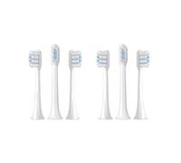 Compatible for Xiaomi Mijia T301 T302 Sonic Smart Electric Toothbrush Head Brush Spare Pack Replacement Parts(6 pcs White)