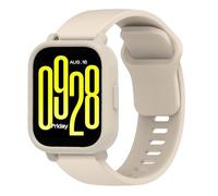 Compatible for Xiaomi Redmi Watch 5 Active Bumper Case with Band Rugged Wristbands Silicone Lightweight Sport Wristband Intended Protective Strap Drop-proof Watch Case for Men Women (Starlight)