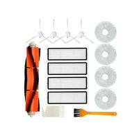 Compatible For Xiaomi Robot Vacuum X10+ / X10 Plus B101GL Spare Parts Accessories Main Side Brush Hepa Filter Dust Bag Mop Cloth (Color : W)