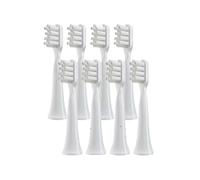 Compatible for XIAOMI T100 Replacement Brush Heads Sonic Toothbrush Vacuum Soft Bristle Suitable Nozzles(8 White-Standard)