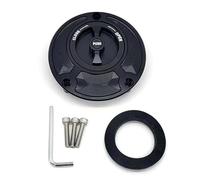 Compatible For Yamaha FZ6 FZ1 Fazer Fz6r FZ8 FZ16 CNC Fuel Gas Tank Cap Cover Aluminum Keyless Motorcycle Accessories All Years(Black Black)