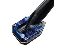 Compatible For YAMAHA N MAX 155 X MAX 250 125 JYM125T-3 Motorcycle Foot Support Pad Mount Scooter Side Stand Pad Extension Side Support Pad(BLUE L44)