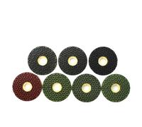 Compatible for Z-Lion 6 Inch 7pcs Snail Lock Polishing Pads Honeycomb Type Diamond Resin Edge Wheel for Granite Marble Stone Tile