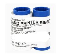 Compatible for Zebra P310/P330i Printers | Printer Ribbon - Essential Accessories & Replacement Parts for Card Printing(800015-109 White)