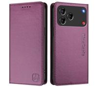 Compatible for ZTE Blade V80 Vita/Nubia V80 Design Case with Card Slots Magnetic Closure Kickstand Shockproof Protective Phone Case for ZTE Blade V80 Vita/Nubia V80 Design.Violet