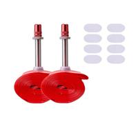 Compatible for ZTTO TPU Inner Tube Metal Schrader Valve Super Light MTB 20 24 26 27.5 29 X1.9 to 2.6(2pcs and 8 patch,72g 26x1.9-2.6)
