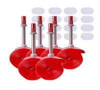 Compatible for ZTTO TPU Inner Tube Metal Schrader Valve Super Light MTB 20 24 26 27.5 29 X1.9 to 2.6(6pcs and 16 patch,74g 27.5x1.9-2.6)