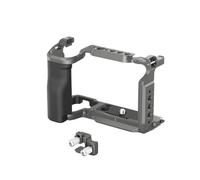 Compatible for ZV-E10 II Camera, Cage Kit with Silicone Handle, HawkLock Quick Release & Plate