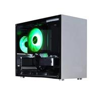 Compatible for ZZAW - C2 Aluminum MATX PC Case, White Chassis with Side Transparency, Direct-Plug GPU & ATX Power Supply Support(Silver)