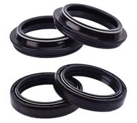 Compatible Front Fork Suspension Damper Oil Seal Dust Cover For 43x55x9. 5 10. 5 Mm Motorcycle Models(2PCS SEAL 2PC COVER)