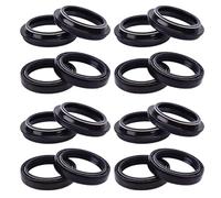 Compatible Front Fork Suspension Damper Oil Seal Dust Cover For 43x55x9. 5 10. 5 Mm Motorcycle Models(8PCS SEAL 8PC COVER)