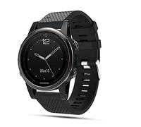 Compatible Garmin Fenix 5S Straps, Soft Silicone Quick Install Wrist Watch Strap for Garmin Fenix 5S/Fenix 5S Plus Multisport GPS Watch
