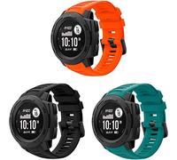 Compatible Garmin Instinct Strap, Silicone Band 22mm Bracelet Replacement Watch Strap for Garmin Instinct Sports GPS Smart Watch with Adapter Tools