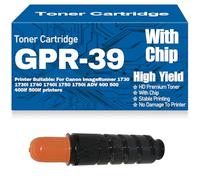 Compatible GPR-39 Toner Cartridges with chip High Yield High Capacity Work for Canon ImageRunner 1730 1730i 1740 1740i 1750 1750i ADV 400 500 400if 500if Printers,GPR 39-1PC