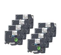 Compatible Heat Shrink Tube Label Tape 3PK 6PK 8PK HSe231 Printed Shrink Tubing for Label Maker Works with Various Devices(8PK Black on White)