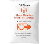Compatible Henry Hoover Bags 10 Pack - Premium Vacuum Henry Bags Compatible with Henry, Hetty & Numatic Models | Fits HVR200, NV200, NV225 | Strong Pet Hair & Dust Filtration for Cleaner Home.