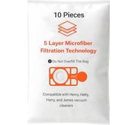 Compatible Henry Hoover Bags 10 Pack - Premium Vacuum Henry Bags Compatible with Henry, Hetty & Numatic Models | Fits HVR200, NV200, NV225 | Strong Pet Hair & Dust Filtration for Cleaner Home.
