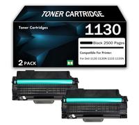 Compatible High Yield Black Toner Cartridge Replacement for Dell 1130 to Use with Dell 1130 1130N 1133 1135N Laser Printer, Can Add Ink, Computers Accessories,Black-2PCS