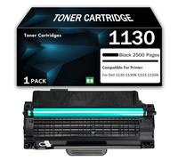 Compatible High Yield Black Toner Cartridge Replacement for Dell 1130 to Use with Dell 1130 1130N 1133 1135N Laser Printer, Can Add Ink, Computers Accessories,Black-1PCS