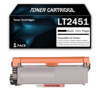 Compatible High Yield Black Toner Cartridge Replacement for Lenovo LT2451 to Use with LJ2405D LJ2455D LJ2605DL J2655DN M7400pro M7405D M7455DF M7655DHF M7675DXF M7676DXF Laser Printer,2600Page-1PCS
