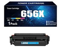 Compatible High Yield Toner Cartridge for HP 656X CF460X CF461X CF462X CF463X for HP M652n M652dn M653dn M653x M653dh Printer with Chip Ink 1 Pack BK C M Y,C-1 piece
