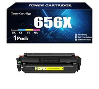 Compatible High Yield Toner Cartridge for HP 656X CF460X CF461X CF462X CF463X for HP M652n M652dn M653dn M653x M653dh Printer with Chip Ink 1 Pack BK C M Y,Y-1 piece