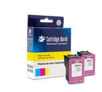 Compatible HP 305XL Tri-Colour Ink Cartridge Twin Pack (3YM63AE)