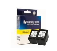 Compatible HP 62XL High Yield Black Inkjet Cartridge Twin Pack (C2P05AE)