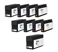 Compatible HP 950XL/951XL 2 Full Sets + 1 EXTRA Black Ink Cartridges (9 Pack) Multipack