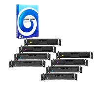 Compatible HP Color LaserJet Pro 4302fdn Printer Toner Cartridges (8 Pack) -W2200A Multipack