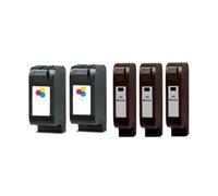 Compatible HP Colour Copier 110 Printer Ink Cartridges (5 Pack) -51645AE Multipack