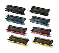 Compatible HP Colour LaserJet 1600 Printer Toner Cartridges (8 Pack) -124A, Q6000A Multipack