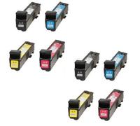 Compatible HP Colour LaserJet CM6040 Printer Toner Cartridges (8 Pack) -CB390A Multipack