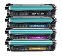 Compatible HP Colour LaserJet Enterprise M555x Printer Toner Cartridges (4 Pack) -W2120A Multipack