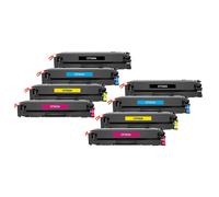 Compatible HP Colour LaserJet Pro M254nw Printer Toner Cartridges (8 Pack) -CF541A Multipack