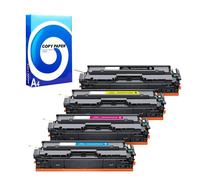 Compatible HP Colour LaserJet Pro M254nw Printer Toner Cartridges (4 Pack) -CF540 Multipack