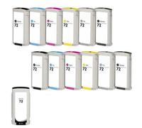 Compatible HP DesignJet T1100ps 44-in Printer Ink Cartridges (13 Pack) -C9374A Multipack