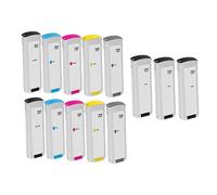 Compatible HP DesignJet T2500 PostScript eMultifunction Printer Ink Cartridges (13 Pack) -B3P22A Multipack