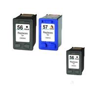 Compatible HP DeskJet 5551 Printer Ink Cartridges (3 Pack) -C6656AE Multipack