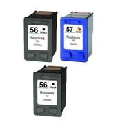 Compatible HP PhotoSmart P145 Printer Ink Cartridges (3 Pack) -C6656AE Multipack