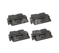 HP 61X Quad Pack - 4 x Black Replacement Laser Toners 10000 Pages Each (C8061X)