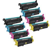 Compatible HP Laserjet Enterprise Color MFP M577 Printer Toner Cartridges (8 Pack) -CF360X Multipack