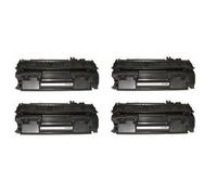Compatible HP LaserJet P2055dn Printer Toner Cartridges (4 Pack) -CE505X Multipack