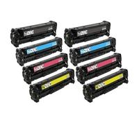 Compatible HP LaserJet Pro 300 Color M351a Printer Toner Cartridges (8 Pack) -CE410X Multipack